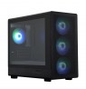 Zalman M5,  mATX Mini Tower PC Case, 120mm ARGB x 4, Black