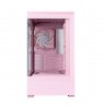 Zalman P30 V2, mATX Mini Tower PC Case, 3 x 120mm ARGB Fans, Pink