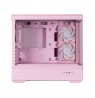 Zalman P30 V2, mATX Mini Tower PC Case, 3 x 120mm ARGB Fans, Pink