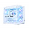 Zalman D40, ATX Mid Tower PC Case, 7 x 120mm ARGB Fans, White