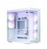 Zalman P60, ATX Mid Tower PC Case, 5 x 120mm ARGB Fans, White