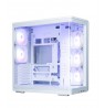 Zalman P60, ATX Mid Tower PC Case, 5 x 120mm ARGB Fans, White