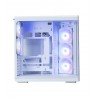 Zalman P60, ATX Mid Tower PC Case, 5 x 120mm ARGB Fans, White