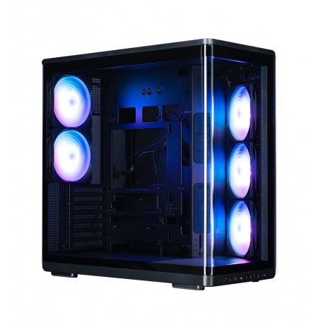 Zalman P60, ATX Mid Tower PC Case, 5 x 120mm ARGB Fans, Black