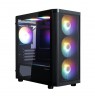 Zalman M4 SE, mATX Mini Tower PC Case, 6 x 120mm FRGB Fans, Black