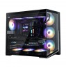 Zalman D40F, ATX Mid Tower PC Case, 7 x 120mm FRGB Fans, Black