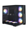 Zalman D40F, ATX Mid Tower PC Case, 7 x 120mm FRGB Fans, Black