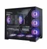 Zalman D40, ATX Mid Tower PC Case, 7 x 120mm ARGB Fans, Black