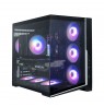 Zalman D40, ATX Mid Tower PC Case, 7 x 120mm ARGB Fans, Black