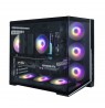 Zalman D40, ATX Mid Tower PC Case, 7 x 120mm ARGB Fans, Black