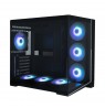 Zalman D40, ATX Mid Tower PC Case, 7 x 120mm ARGB Fans, Black