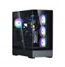 Zalman P40 PRISM PLUS, ATX Mid Tower PC Case, 4  x 120mm ARGB Fans, Black