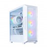 Zalman I3 NEO V2,  ATX Mid Tower PC Case, 4 x 120mm RGB Fans, White