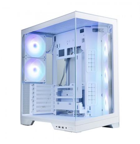 Zalman D50, ATX Mid Tower PC Case, 3  x 120mm Fans, White