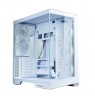 Zalman D50, ATX Mid Tower PC Case, 3  x 120mm Fans, White