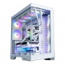 Zalman D50, ATX Mid Tower PC Case, 3  x 120mm Fans, White