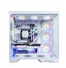 Zalman D50, ATX Mid Tower PC Case, 3  x 120mm Fans, White