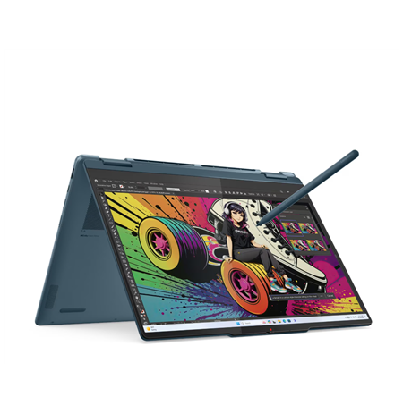 Lenovo- Yoga 7 2-in-1 14AKP10 AMD | Tidal Teal | 14 " | OLED | Touchscreen | WUXGA | 1920 x 1200 pixels | Glossy | AMD Ryzen AI 