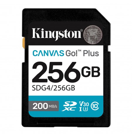 KINGSTON 256GB UHS-I SD Memory Card (Class 10, U3, V30)
