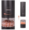 ELDOM ZMP5 BATTERY-POWERED PEPPER AND SALT GRINDER SET WITH STAND, BLACK