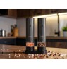 ELDOM ZMP5 BATTERY-POWERED PEPPER AND SALT GRINDER SET WITH STAND, BLACK