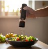 ELDOM ZMP5 BATTERY-POWERED PEPPER AND SALT GRINDER SET WITH STAND, BLACK