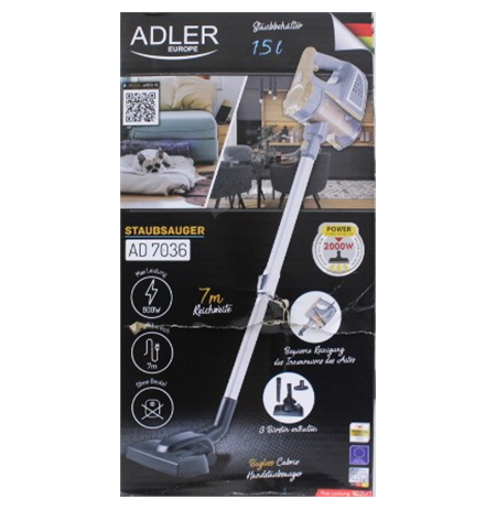 SALE OUT. | Adler | Vacuum Cleaner | AD 7036 | Corded operating | Handstick and Handheld | 800 W | - V | Operating radius 7 m | 