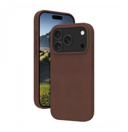 dbramante 1928 Roskilde MS leather case for iPhone 17 Pro compatible with MagSafe (dark tan)