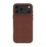 dbramante 1928 Roskilde MS leather case for iPhone 17 Pro Max compatible with MagSafe (dark tan)