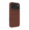 dbramante 1928 Roskilde MS leather case for iPhone 17 Pro Max compatible with MagSafe (dark tan)