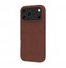 dbramante 1928 Roskilde MS leather case for iPhone 17 Pro Max compatible with MagSafe (dark tan)
