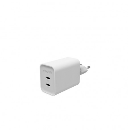 Mophie ROC GaN - wall charger, 2x USB-C, 70W (white)