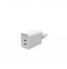 Mophie ROC GaN - wall charger, 2x USB-C, 70W (white)