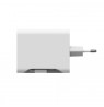 Mophie ROC GaN - wall charger, 2x USB-C, 67W with retractable cable (white)