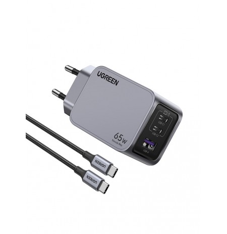 Ugreen Nexode Pro 25871 65W wall charger GaN, USB + 2x USB-C + USB-C cable 1.5m