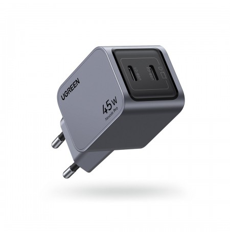 Ugreen Nexode Pro 35008 wall charger 2x USB-C, GaN, 45W - grey