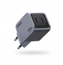 Ugreen Nexode Pro 35008 wall charger 2x USB-C, GaN, 45W - grey