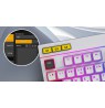 Gaming keyboard Hator Icefall white membrane (black/white keys)