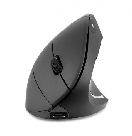 Wireless vertical mouse Perixx PERIMICE-713R optical black rechargeable inductive