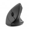 Wireless vertical mouse Perixx PERIMICE-713R optical black rechargeable inductive