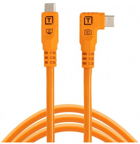 Tether Tools cable USB-C - USB-C TetherPro Optima 10G Right Angle 1.8m, orange