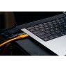 Tether Tools cable USB-C - USB-C TetherPro Optima 10G Right Angle 1.8m, orange