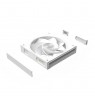 Zalman ZM-DF120R, 120mm Daisy Chain Fan, Reverse, 2300RPM, White