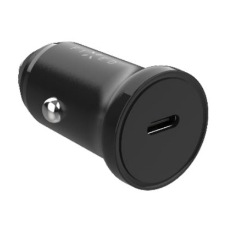 Fixed USB-C Car Charger 20W+ USB-C/USB-C Cable | FIXCC20N-CC-BK