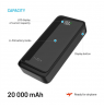 Fixed Power Bank Zen2 20 with LCD Display and PD 20W Output | 20000 mAh | Black