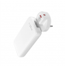 Fixed Slim Traveller 2xUSB-C Travel Charger with world adapters, GaN, 45W | White