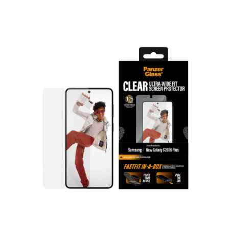 PanzerGlass Screen Protector Samsung New Galaxy S26 Plus | Ultra-Wide Fit w. FASTFIT IN-A-BOX | PanzerGlass