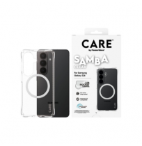 CARE by PanzerGlass Samba Case Transparent w. White Qi Samsung New Galaxy S26 | PanzerGlass