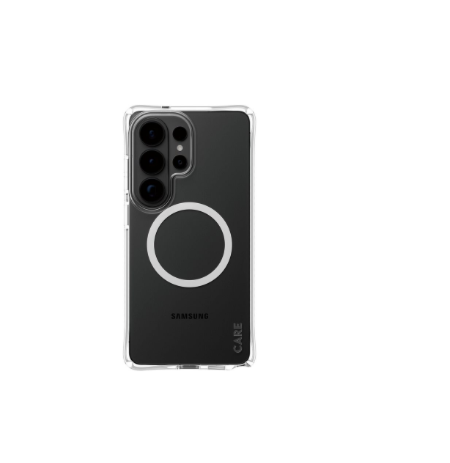 CARE by PanzerGlass Samba Case Transparent w. White Qi Samsung New Galaxy S26 Ultra | PanzerGlass