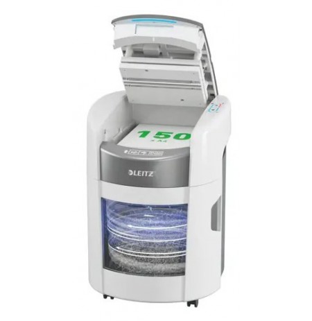 Leitz IQ Optimax AutoFeed 150 80380000 paper shredder, P4, 150 sheets, 15-litre waste bin